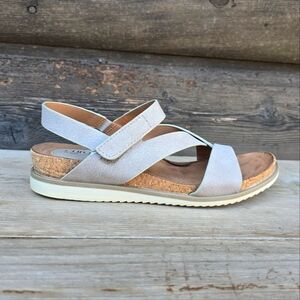 Eurosoft by Sofft Lexie Costal Grandma Neutral Comfort Wedge Sandals 6M
